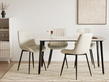Load image into Gallery viewer, Amaia Dining Chair - Set of 4 - Beige + Black
