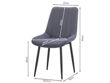Load image into Gallery viewer, Amaia Dining Chair - Set of 4 - Black
