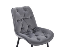 Load image into Gallery viewer, Dallas Dining Chair - Set of 4 - Dark Grey + Black