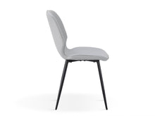 Load image into Gallery viewer, Irene Dining Chair - Set of 4 - Light Grey + Black