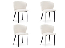 Load image into Gallery viewer, Chelsea Dining Chair - Set of 4 - White + Black
