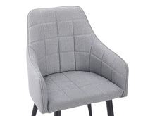 Load image into Gallery viewer, Kendra Dining Chair - Set of 2 - Light Grey + Black