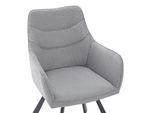 Load image into Gallery viewer, Malaya Swivel Dining Chair - Set of 2 - Bluish Grey + Black
