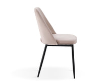 Load image into Gallery viewer, Julie Dining Chair - Set of 4 - Light Brown + Black