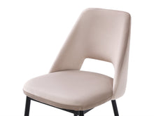 Load image into Gallery viewer, Julie Dining Chair - Set of 4 - Light Brown + Black