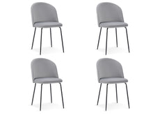 Load image into Gallery viewer, Zoya Dining Chair - Set of 4 - Grey + Black

