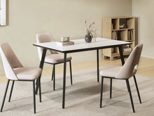 Load image into Gallery viewer, Shiloh Rectangular Dining Table 130 x 80cm - Grey + Black