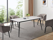 Load image into Gallery viewer, Shiloh Rectangular Dining Table 160 x 90cm - Shiloh Rectangular Dining Table 160 x 90cm - Grey + Black