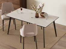 Load image into Gallery viewer, Shiloh Rectangular Dining Table 160 x 90cm - Shiloh Rectangular Dining Table 160 x 90cm - Grey + Black