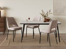Load image into Gallery viewer, Shiloh Rectangular Dining Table 160 x 90cm - Shiloh Rectangular Dining Table 160 x 90cm - Grey + Black
