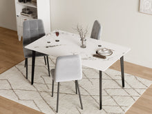 Load image into Gallery viewer, Glenn Rectangular Ceramic Dining Table 150 x 90cm - White + Black
