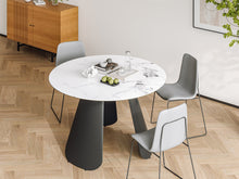Load image into Gallery viewer, Clyde Round Modern Ceramic Dining Table 120cm x 75cm
