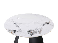 Load image into Gallery viewer, Clyde Round Modern Ceramic Dining Table 120cm x 75cm