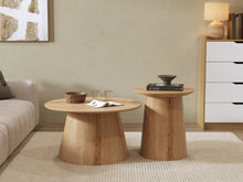 Load image into Gallery viewer, Jordan Round Coffee Table 80cm - Oak