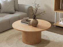 Load image into Gallery viewer, Peyton Round Coffee Table 80cm - Oak
