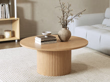 Load image into Gallery viewer, Peyton Round Coffee Table 80cm - Oak
