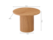 Load image into Gallery viewer, Peyton Round Coffee Table 60cm - Oak