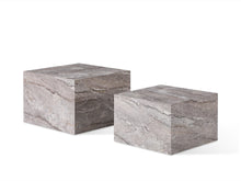Load image into Gallery viewer, Aubrey Square Side Table - Set of 2 - Grey
