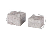 Load image into Gallery viewer, Aubrey Square Side Table - Set of 2 - Grey
