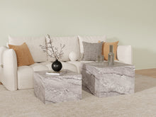 Load image into Gallery viewer, Aubrey Square Side Table - Set of 2 - Grey
