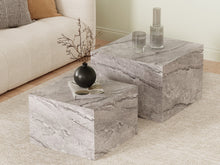 Load image into Gallery viewer, Aubrey Square Side Table - Set of 2 - Grey
