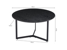 Load image into Gallery viewer, Joseph Coffee Table 80cm - Black