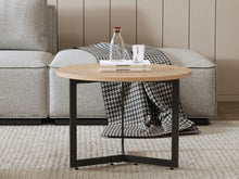 Load image into Gallery viewer, Joseph Coffee Table 60cm - Wood Grain + Black
