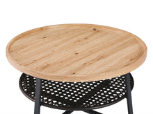 Load image into Gallery viewer, Edgar Coffee Table 80cm - Oak + Black