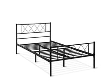 Load image into Gallery viewer, Picton King Single Metal Bed Frame - Black
