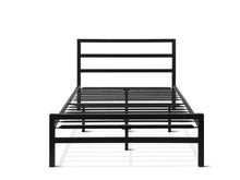 Load image into Gallery viewer, Dowe King Single Metal Bed Frame - Black