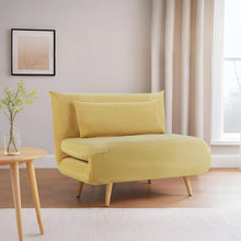Load image into Gallery viewer, Hastings 1 Seater Fold-Out Sofa Bed - Yellow
