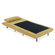 Load image into Gallery viewer, Hastings 1 Seater Fold-Out Sofa Bed - Yellow