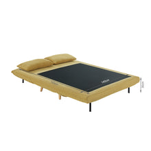 Load image into Gallery viewer, Hastings 2 Seater Fold-Out Sofa Bed - Yellow