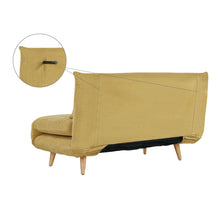 Load image into Gallery viewer, Hastings 2 Seater Fold-Out Sofa Bed - Yellow