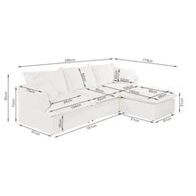Load image into Gallery viewer, Haworth Modular Sofa - Linen Cream