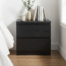 Load image into Gallery viewer, Tongass Wooden Bedside Table - Black