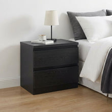Load image into Gallery viewer, Tongass Wooden Bedside Table - Black