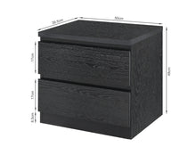 Load image into Gallery viewer, Tongass Wooden Bedside Table - Black
