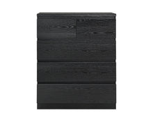 Load image into Gallery viewer, Tongass Wooden 5 Drawers Tallboy - Black
