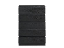 Load image into Gallery viewer, Tongass Wooden 6 Drawers Tallboy - Black
