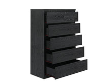 Load image into Gallery viewer, Tongass Wooden 6 Drawers Tallboy - Black
