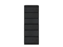 Load image into Gallery viewer, Tongass Wooden 6 Drawers Slim Tallboy - Black
