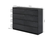 Load image into Gallery viewer, Tongass Wooden 8 Drawers Lowboy - Black
