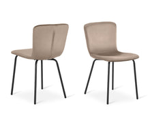 Load image into Gallery viewer, Darius Velvet Dining Chairs - Set of 4 - Taupe
