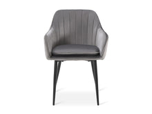 Load image into Gallery viewer, Adelaide Velvet Dining ArmChairs - Set of 2 - Light Grey
