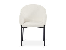 Load image into Gallery viewer, Bellamy Microfiber Velvet Dining ArmChairs - Set of 2 - Milky White
