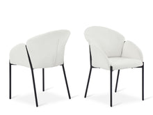 Load image into Gallery viewer, Bellamy Bouclé Dining Chairs - Set of 2 - Off White