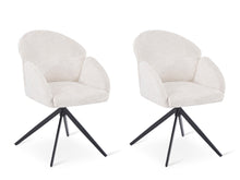 Load image into Gallery viewer, Carmen Swivel Dining Chairs - Set of 2 - Milky White