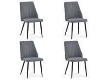 Load image into Gallery viewer, Eldon Linen Dining Chair - Set of 4 - Dark Grey
