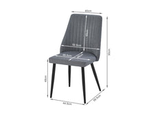 Load image into Gallery viewer, Eldon Linen Dining Chair - Set of 4 - Dark Grey
